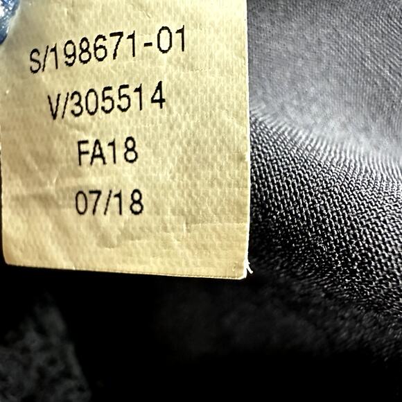 Athleta Brooklyn Mid Rise Ankle Pants Tapered Pocket Rib Knit Trim Navy Blue 8P - Picture 5 of 6